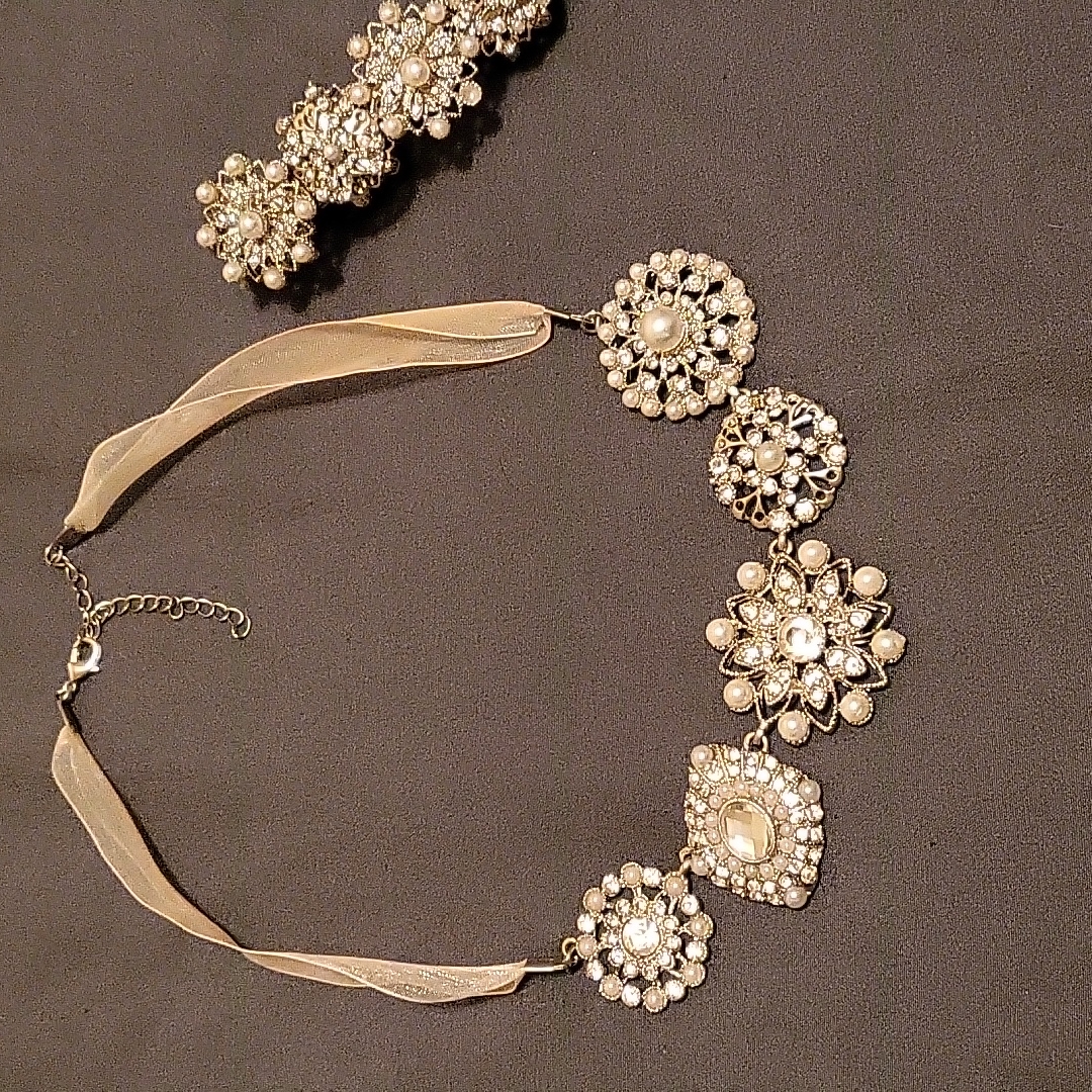 David's Bridal Necklace And Matching Bracelet